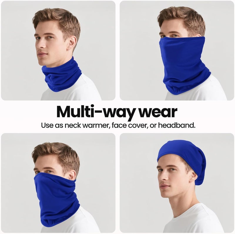 Beehow Store Neck Gaiter Windproof Winter Ski Mask Face Scarf for Men Women Fleece Lining for Skiing Hiking Running Motorcycling - Image 3